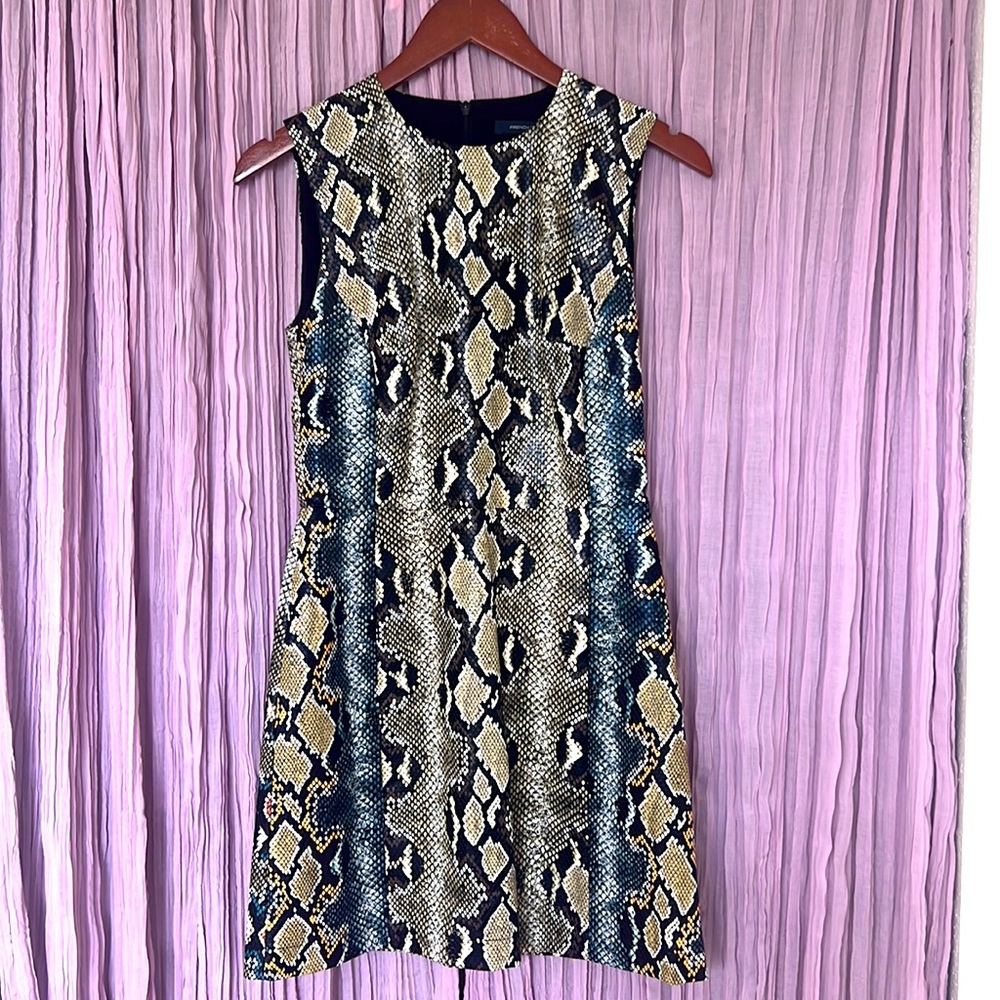 French Connection Faux Snakeskin Dress